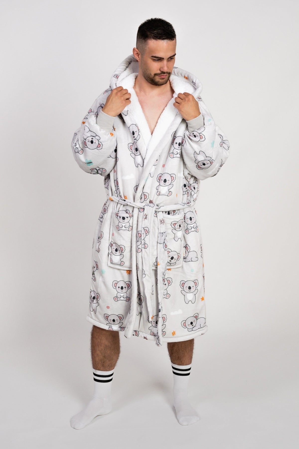 Silver Grey Koala Robe