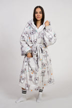Silver Grey Koala Robe