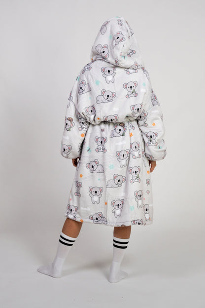 Silver Grey Koala Robe