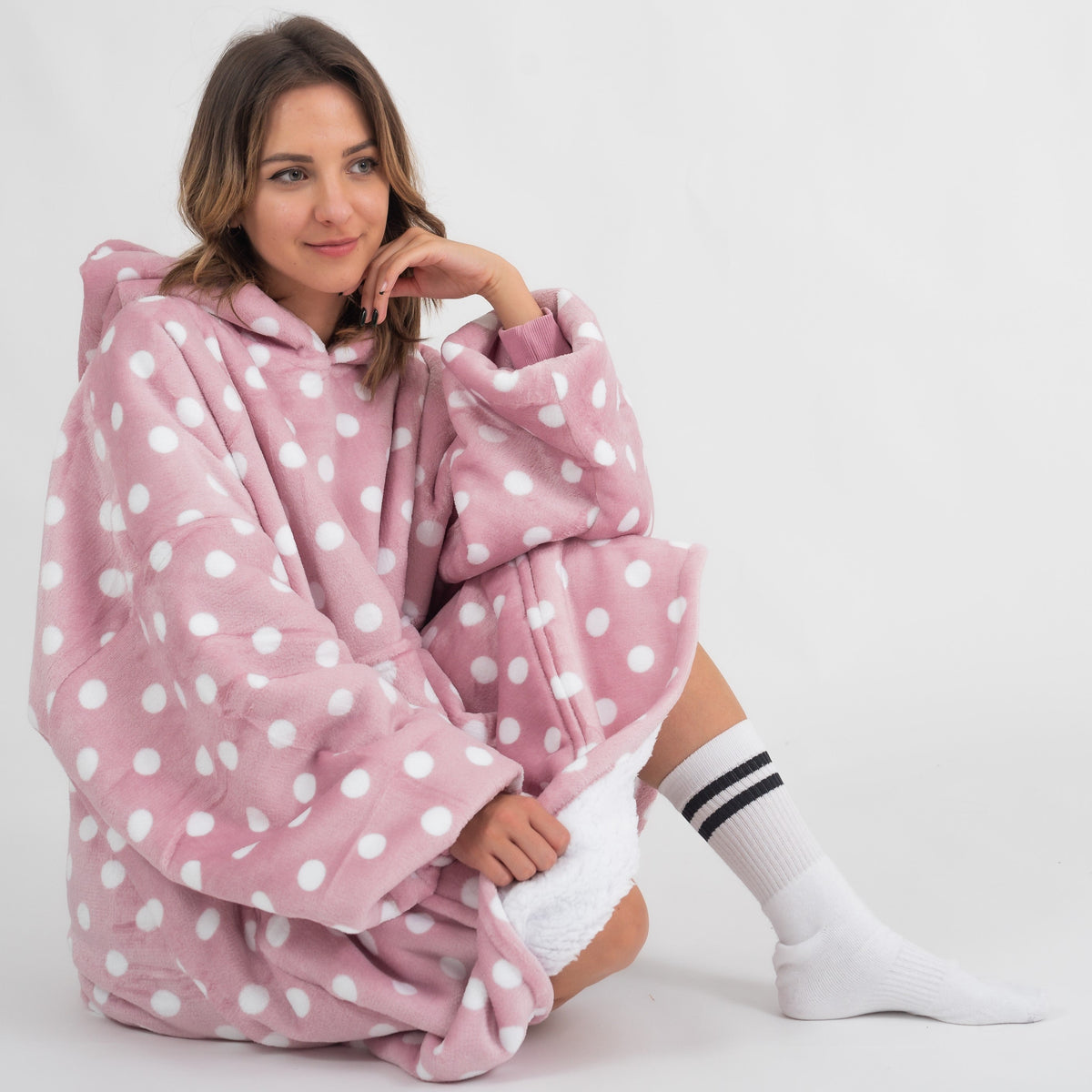 Hot Pink Polka Dot Puló