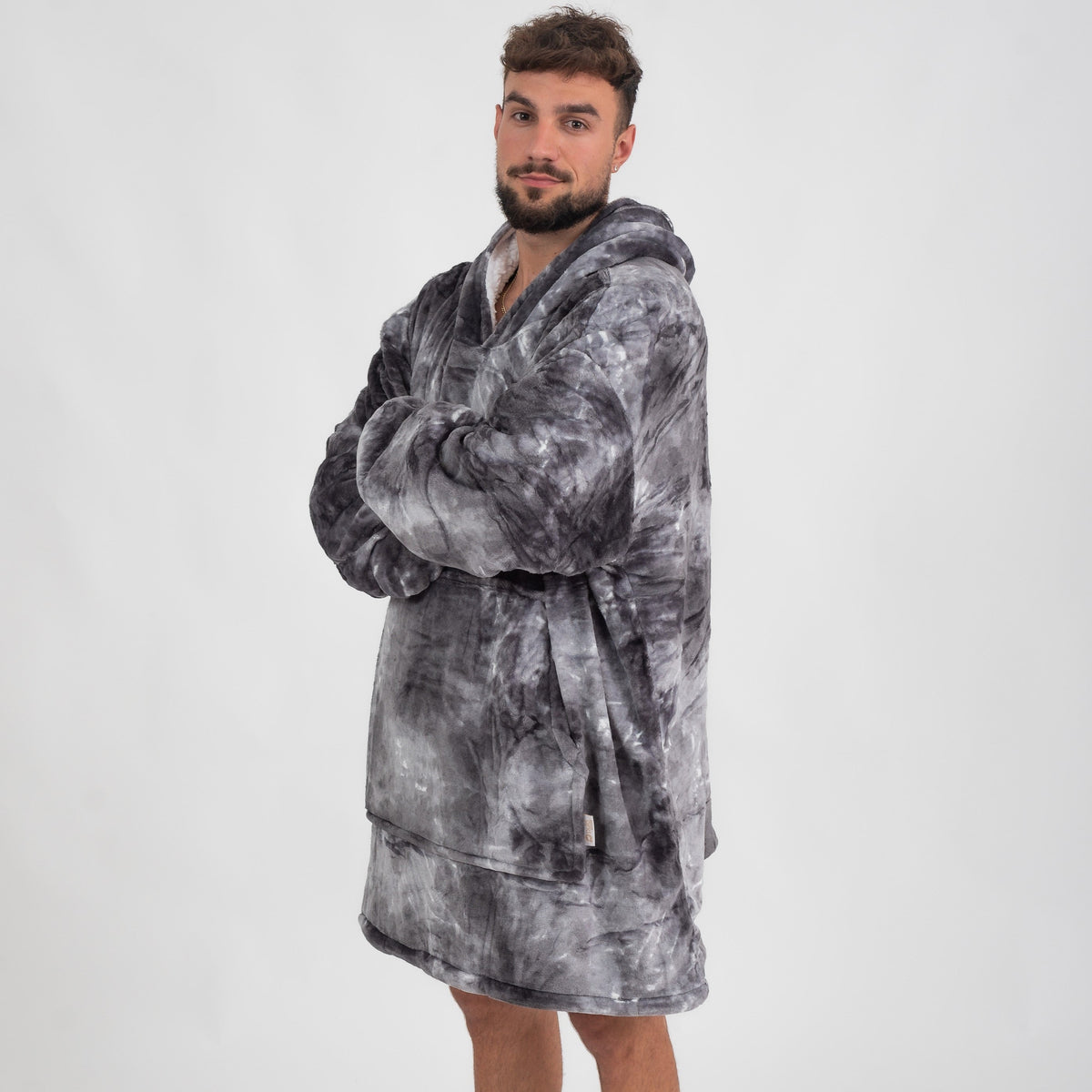 Astro Grey Tie-Dye Puló