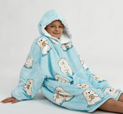 Blue Polar Bear Puló (Kids)
