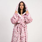 Hot Pink Polka Dot Robe