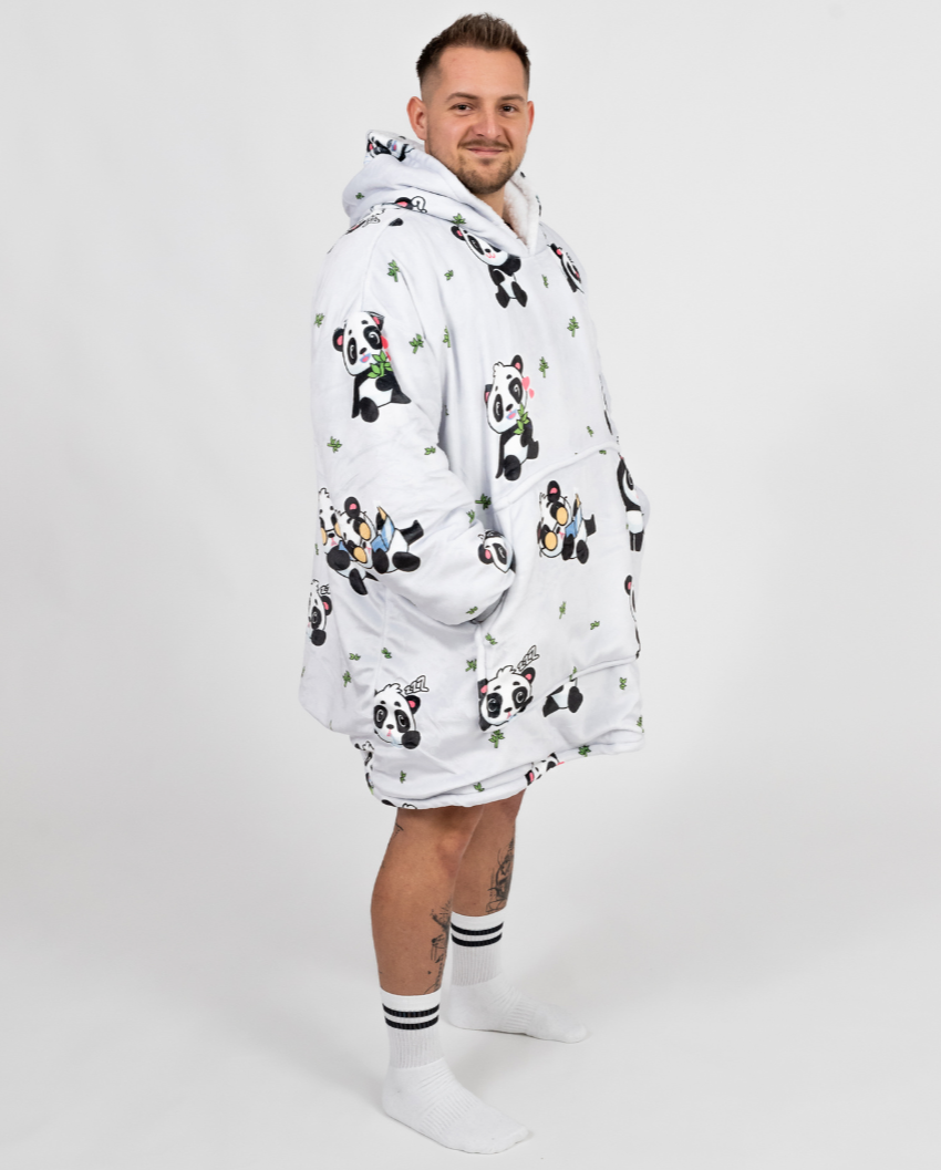 Silver Grey Panda Puló