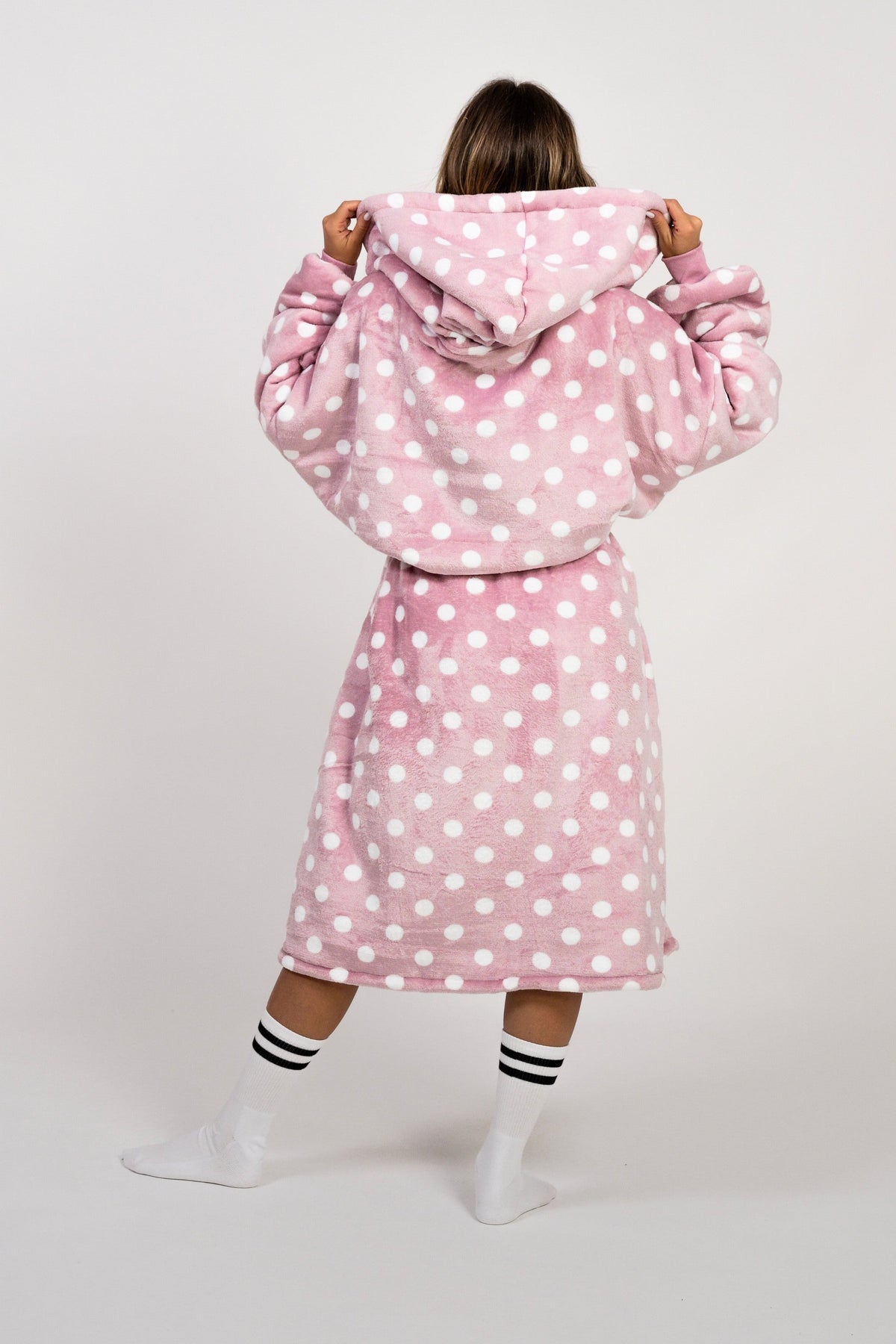 Hot Pink Polka Dot Robe
