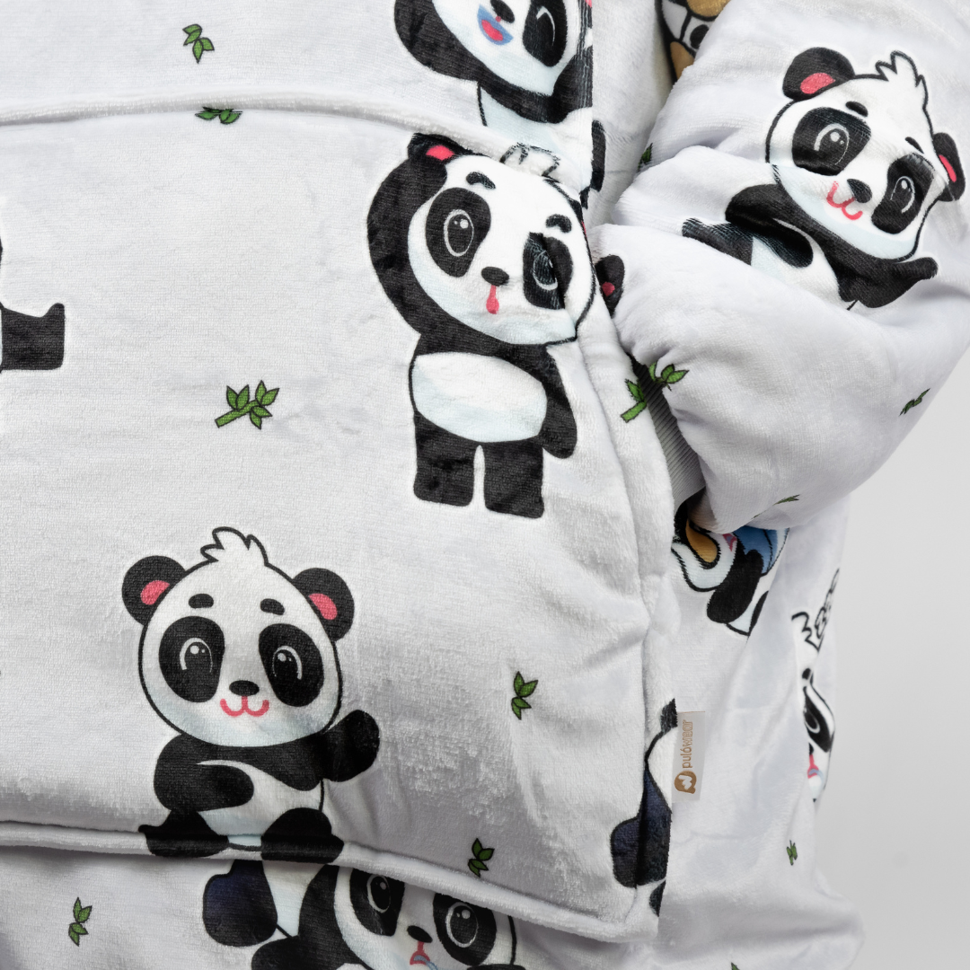 Silver Grey Panda Puló