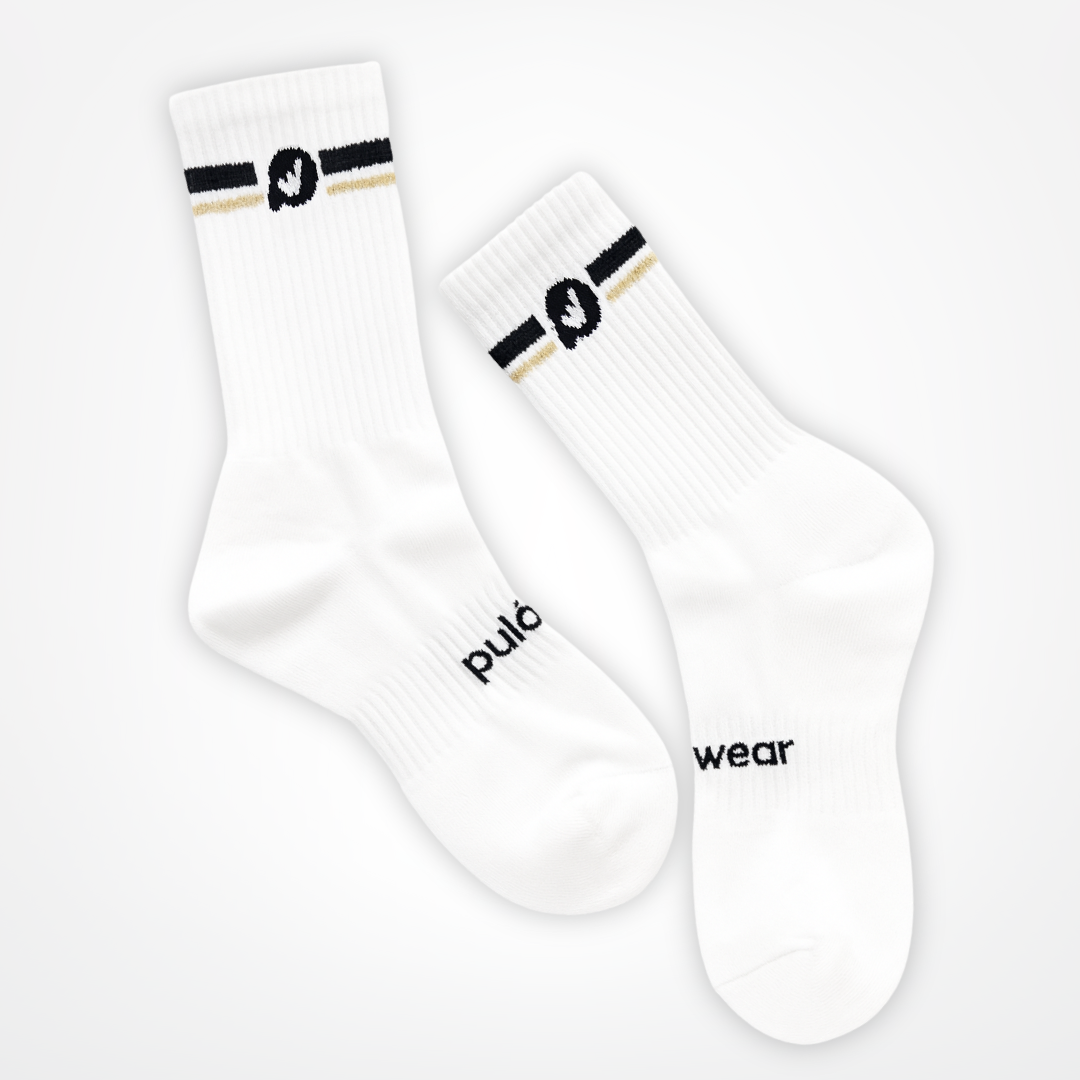 PulóWear Socks – White with Logo