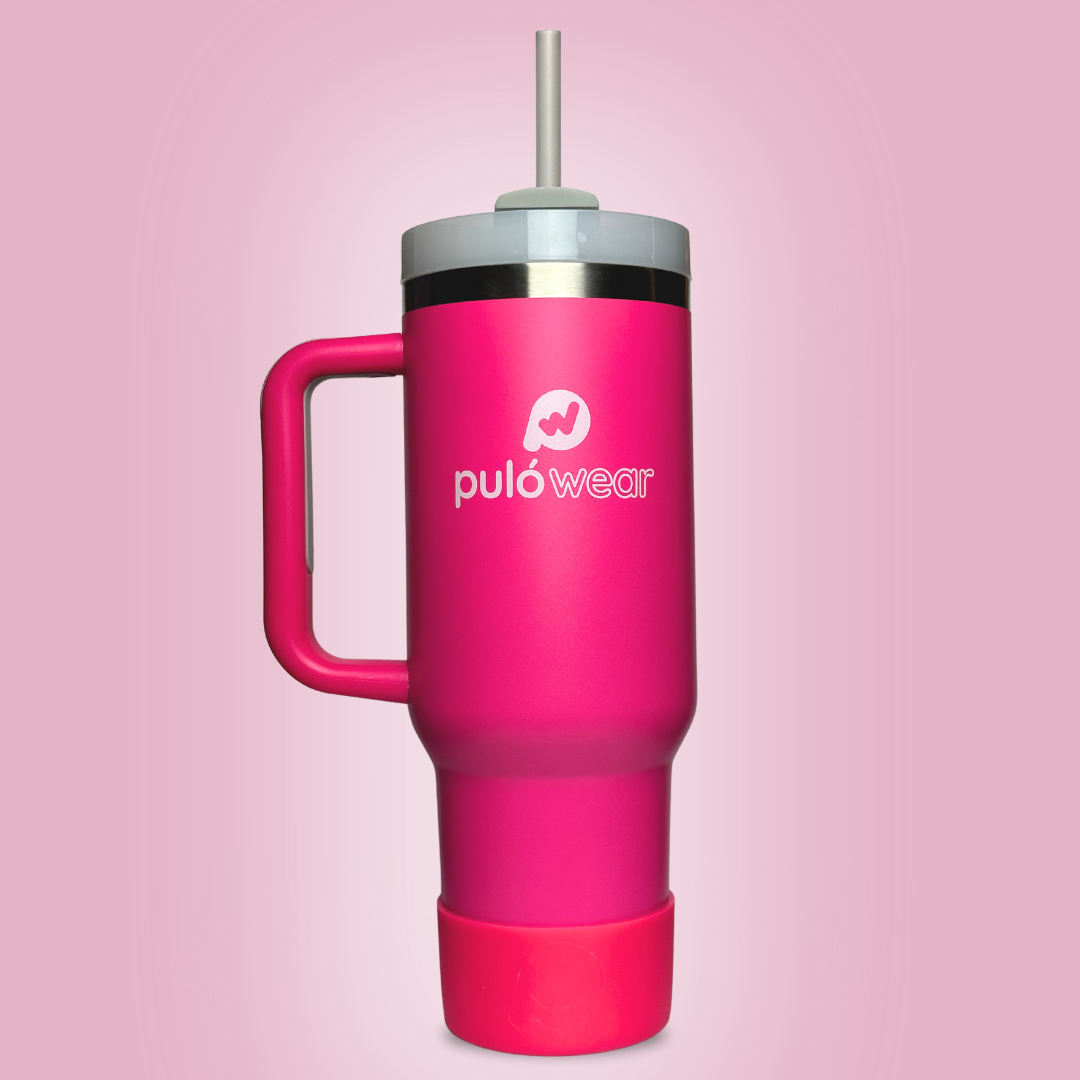 PulóWear Stainless Steel Tumbler – Hot Pink