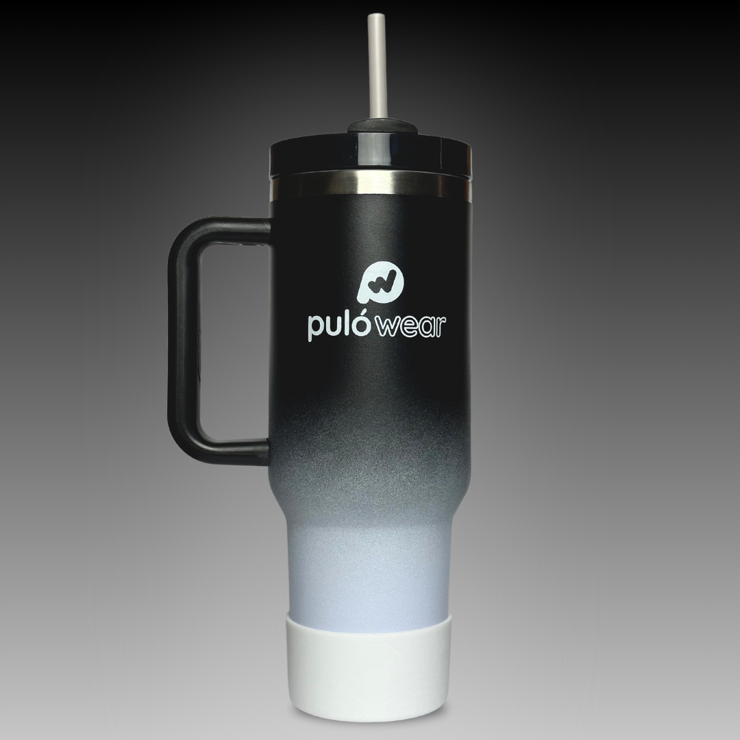 PulóWear Stainless Steel Tumbler – Black & White