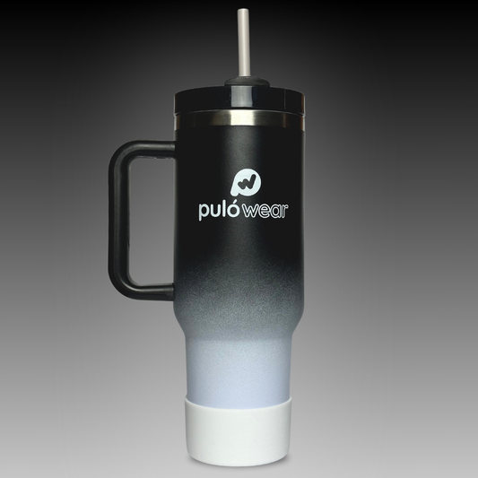 PulóWear Stainless Steel Tumbler – Black & White