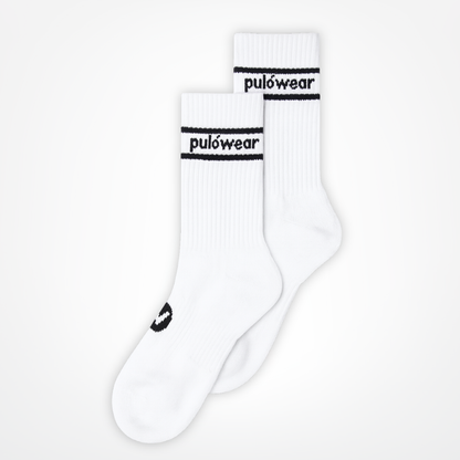 PulóWear Socks – White with Lettering