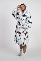Blue Dachshund Robe