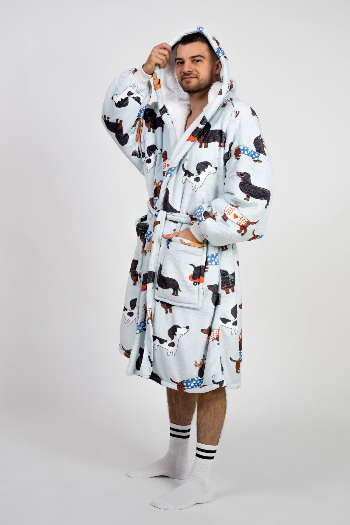 Blue Dachshund Robe
