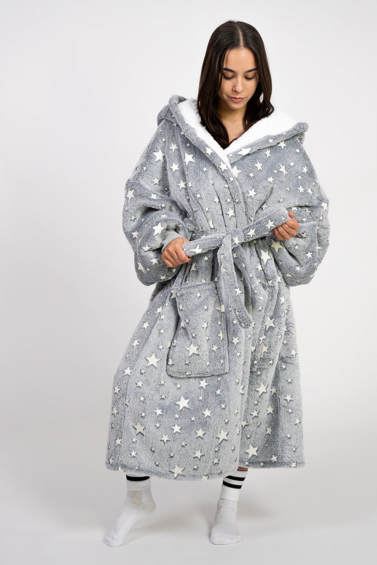 Cloud Grey Night Robe