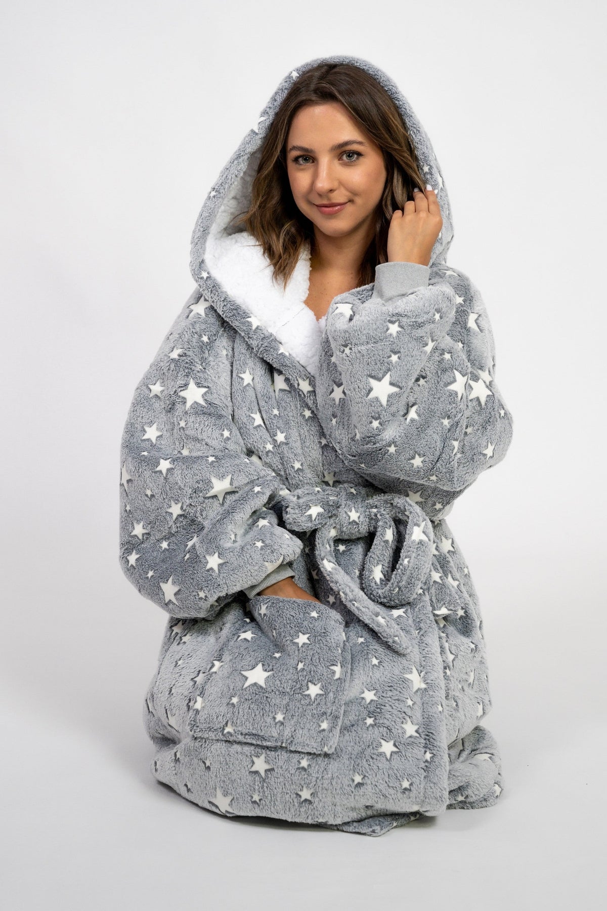 Cloud Grey Night Robe