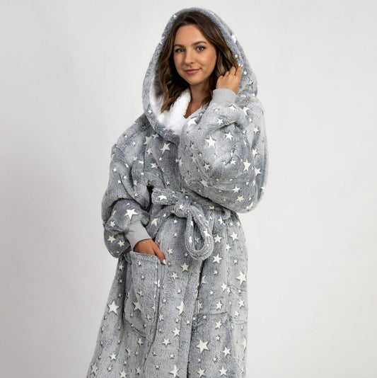 Cloud Grey Night Robe